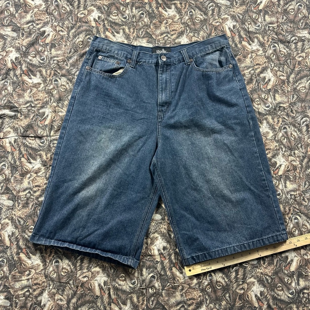 Early 2000s nostic Blue Jean Shorts baggy Fit